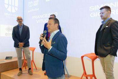 TREVISO 070623 LBA PRECAMPIONATO NUTRIBULLET TREVISO BASKET - PRESENTAZIONE FRANK VITUCCI SIMONE GIOFFRE