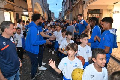 TREVISO 21092023 LBA PRECAMPIONATO NUTRIBULLET TREVISO BASKET - PRESENTAZIONE SQUADRA CITTA TREVISO