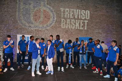 TREVISO 21092023 LBA PRECAMPIONATO NUTRIBULLET TREVISO BASKET - PRESENTAZIONE SQUADRA CITTA TREVISO