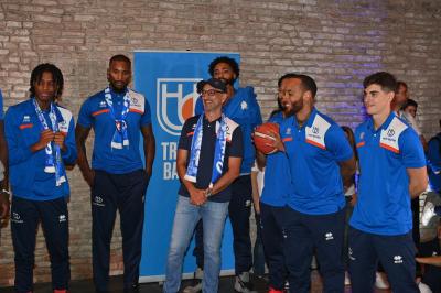 TREVISO 21092023 LBA PRECAMPIONATO NUTRIBULLET TREVISO BASKET - PRESENTAZIONE SQUADRA CITTA TREVISO