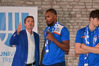 TREVISO 21092023 LBA PRECAMPIONATO NUTRIBULLET TREVISO BASKET - PRESENTAZIONE SQUADRA CITTA TREVISO