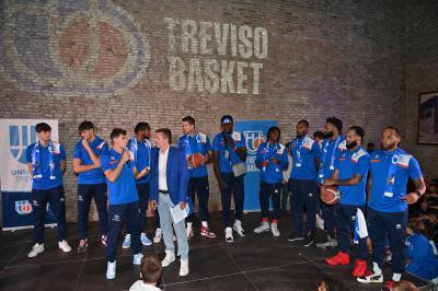 TREVISO 21092023 LBA PRECAMPIONATO NUTRIBULLET TREVISO BASKET - PRESENTAZIONE SQUADRA CITTA TREVISO