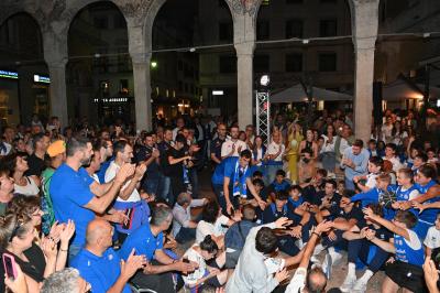 TREVISO 21092023 LBA PRECAMPIONATO NUTRIBULLET TREVISO BASKET - PRESENTAZIONE SQUADRA CITTA TREVISO