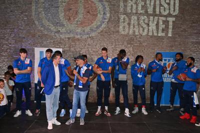 TREVISO 21092023 LBA PRECAMPIONATO NUTRIBULLET TREVISO BASKET - PRESENTAZIONE SQUADRA CITTA TREVISO