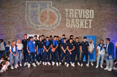 TREVISO 21092023 LBA PRECAMPIONATO NUTRIBULLET TREVISO BASKET - PRESENTAZIONE SQUADRA CITTA TREVISO