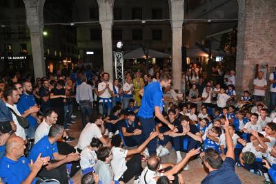TREVISO 21092023 LBA PRECAMPIONATO NUTRIBULLET TREVISO BASKET - PRESENTAZIONE SQUADRA CITTA TREVISO