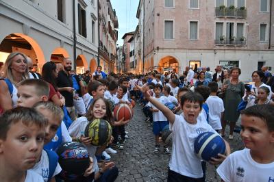 TREVISO 21092023 LBA PRECAMPIONATO NUTRIBULLET TREVISO BASKET - PRESENTAZIONE SQUADRA CITTA TREVISO