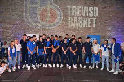 TREVISO 21092023 LBA PRECAMPIONATO NUTRIBULLET TREVISO BASKET - PRESENTAZIONE SQUADRA CITTA TREVISO