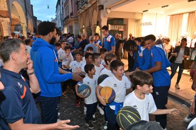 TREVISO 21092023 LBA PRECAMPIONATO NUTRIBULLET TREVISO BASKET - PRESENTAZIONE SQUADRA CITTA TREVISO