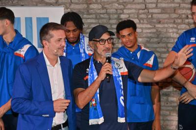 TREVISO 21092023 LBA PRECAMPIONATO NUTRIBULLET TREVISO BASKET - PRESENTAZIONE SQUADRA CITTA TREVISO