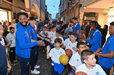 TREVISO 21092023 LBA PRECAMPIONATO NUTRIBULLET TREVISO BASKET - PRESENTAZIONE SQUADRA CITTA TREVISO