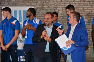 TREVISO 21092023 LBA PRECAMPIONATO NUTRIBULLET TREVISO BASKET - PRESENTAZIONE SQUADRA CITTA TREVISO