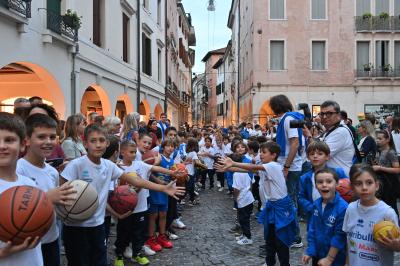TREVISO 21092023 LBA PRECAMPIONATO NUTRIBULLET TREVISO BASKET - PRESENTAZIONE SQUADRA CITTA TREVISO