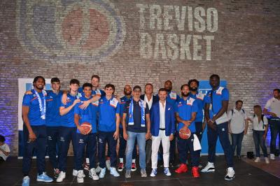 TREVISO 21092023 LBA PRECAMPIONATO NUTRIBULLET TREVISO BASKET - PRESENTAZIONE SQUADRA CITTA TREVISO