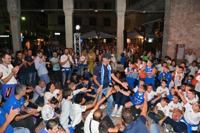 TREVISO 21092023 LBA PRECAMPIONATO NUTRIBULLET TREVISO BASKET - PRESENTAZIONE SQUADRA CITTA TREVISO