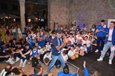 TREVISO 21092023 LBA PRECAMPIONATO NUTRIBULLET TREVISO BASKET - PRESENTAZIONE SQUADRA CITTA TREVISO