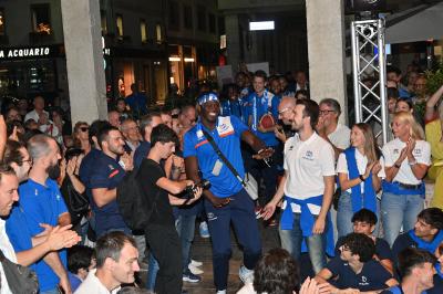 TREVISO 21092023 LBA PRECAMPIONATO NUTRIBULLET TREVISO BASKET - PRESENTAZIONE SQUADRA CITTA TREVISO