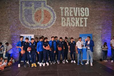 TREVISO 21092023 LBA PRECAMPIONATO NUTRIBULLET TREVISO BASKET - PRESENTAZIONE SQUADRA CITTA TREVISO