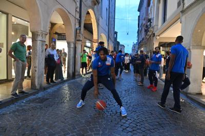 TREVISO 21092023 LBA PRECAMPIONATO NUTRIBULLET TREVISO BASKET - PRESENTAZIONE SQUADRA CITTA TREVISO