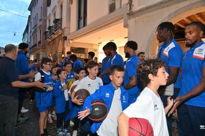 TREVISO 21092023 LBA PRECAMPIONATO NUTRIBULLET TREVISO BASKET - PRESENTAZIONE SQUADRA CITTA TREVISO