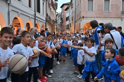 TREVISO 21092023 LBA PRECAMPIONATO NUTRIBULLET TREVISO BASKET - PRESENTAZIONE SQUADRA CITTA TREVISO