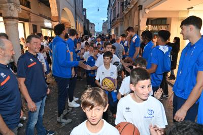 TREVISO 21092023 LBA PRECAMPIONATO NUTRIBULLET TREVISO BASKET - PRESENTAZIONE SQUADRA CITTA TREVISO
