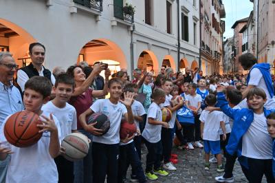 TREVISO 21092023 LBA PRECAMPIONATO NUTRIBULLET TREVISO BASKET - PRESENTAZIONE SQUADRA CITTA TREVISO
