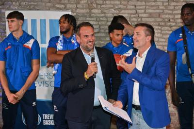 TREVISO 21092023 LBA PRECAMPIONATO NUTRIBULLET TREVISO BASKET - PRESENTAZIONE SQUADRA CITTA TREVISO