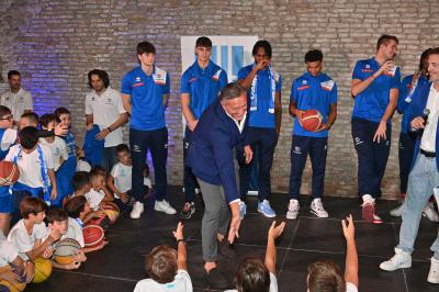 TREVISO 21092023 LBA PRECAMPIONATO NUTRIBULLET TREVISO BASKET - PRESENTAZIONE SQUADRA CITTA TREVISO
