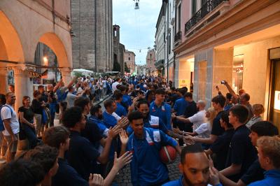 TREVISO 21092023 LBA PRECAMPIONATO NUTRIBULLET TREVISO BASKET - PRESENTAZIONE SQUADRA CITTA TREVISO