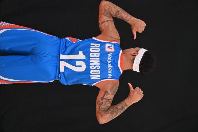 TREVISO 23112023 LBA CAMPIONATO NUTRIBULLET TREVISO BASKET - SHOOTING OLISEVICIUS + ROBINSON