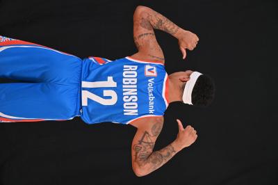 TREVISO 23112023 LBA CAMPIONATO NUTRIBULLET TREVISO BASKET - SHOOTING OLISEVICIUS + ROBINSON