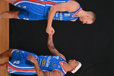 TREVISO 23112023 LBA CAMPIONATO NUTRIBULLET TREVISO BASKET - SHOOTING OLISEVICIUS + ROBINSON