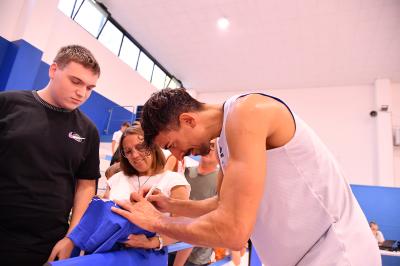 TREVISO 03092024 LBA PRECAMPIONATO NUTRIBULLET TREVISO BASKET - ALLENAMENTO + INCONTRO TIFOSI
