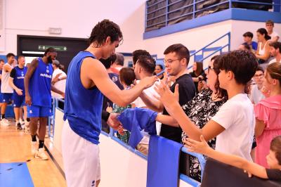 TREVISO 03092024 LBA PRECAMPIONATO NUTRIBULLET TREVISO BASKET - ALLENAMENTO + INCONTRO TIFOSI