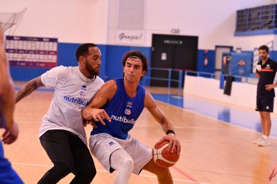 TREVISO 03092024 LBA PRECAMPIONATO NUTRIBULLET TREVISO BASKET - ALLENAMENTO + INCONTRO TIFOSI