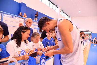 TREVISO 03092024 LBA PRECAMPIONATO NUTRIBULLET TREVISO BASKET - ALLENAMENTO + INCONTRO TIFOSI