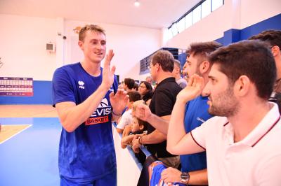 TREVISO 03092024 LBA PRECAMPIONATO NUTRIBULLET TREVISO BASKET - ALLENAMENTO + INCONTRO TIFOSI