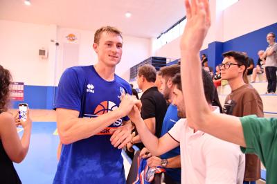 TREVISO 03092024 LBA PRECAMPIONATO NUTRIBULLET TREVISO BASKET - ALLENAMENTO + INCONTRO TIFOSI