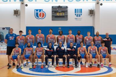 TREVISO 24092024 LBA PRECAMPIONATO NUTRIBULLET TREVISO BASKET  STAFF GIOCATORI MAGLIA GIOCO UFFICIALE