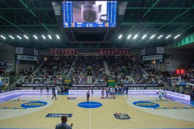 TREVISO 20102024 MARKETING LBA CAMPIONATO NUTRIBULLET TREVISO BASKET LED PANORAMICA PALAVERDE