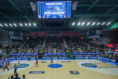 TREVISO 20102024 MARKETING LBA CAMPIONATO NUTRIBULLET TREVISO BASKET LED PANORAMICA PALAVERDE