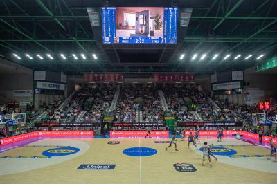 TREVISO 20102024 MARKETING LBA CAMPIONATO NUTRIBULLET TREVISO BASKET LED PANORAMICA PALAVERDE