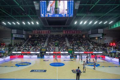 TREVISO 20102024 MARKETING LBA CAMPIONATO NUTRIBULLET TREVISO BASKET LED PANORAMICA PALAVERDE