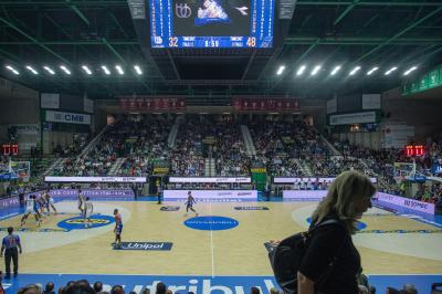 TREVISO 20102024 MARKETING LBA CAMPIONATO NUTRIBULLET TREVISO BASKET LED PANORAMICA PALAVERDE