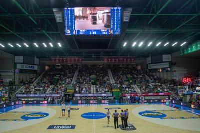 TREVISO 20102024 MARKETING LBA CAMPIONATO NUTRIBULLET TREVISO BASKET LED PANORAMICA PALAVERDE
