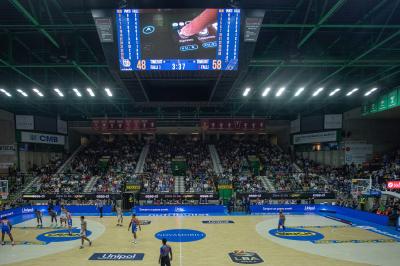 TREVISO 20102024 MARKETING LBA CAMPIONATO NUTRIBULLET TREVISO BASKET LED PANORAMICA PALAVERDE