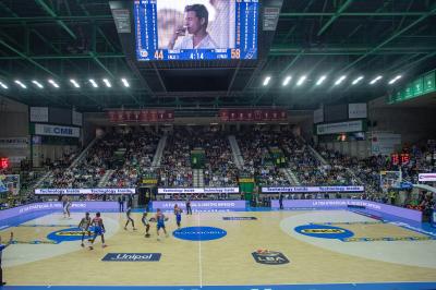 TREVISO 20102024 MARKETING LBA CAMPIONATO NUTRIBULLET TREVISO BASKET LED PANORAMICA PALAVERDE