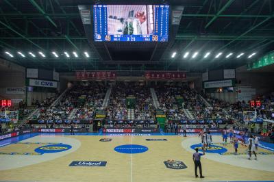 TREVISO 20102024 MARKETING LBA CAMPIONATO NUTRIBULLET TREVISO BASKET LED PANORAMICA PALAVERDE