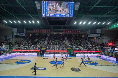 TREVISO 20102024 MARKETING LBA CAMPIONATO NUTRIBULLET TREVISO BASKET LED PANORAMICA PALAVERDE